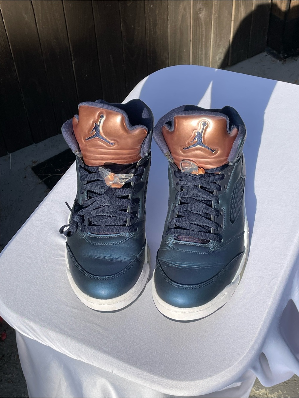 Air Jordan Retro 5 Men's Basketball Shoes 2016 Bronze Size 11 136027 🔥🔥